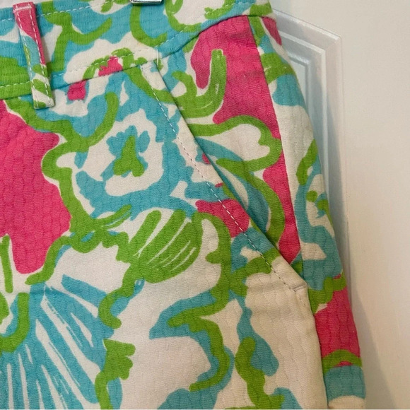 Lilly Pulitzer The Buttercup Shorts Women's 00 Multicolor Floral Tulip Hem. - Picture 4 of 8